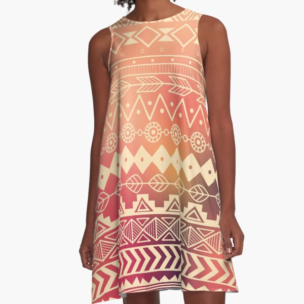Aztec pattern 01 A-Line Dress