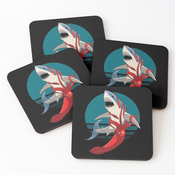 Item preview, Shark and Squid designed and sold by TMBTM.