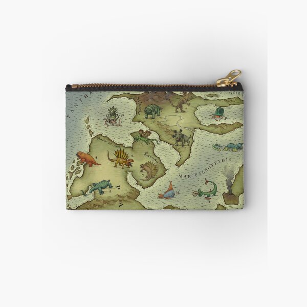 Item preview, Permian Period World Map (medieal bestiary style) Pangea designed and sold by Mario Lanzas.