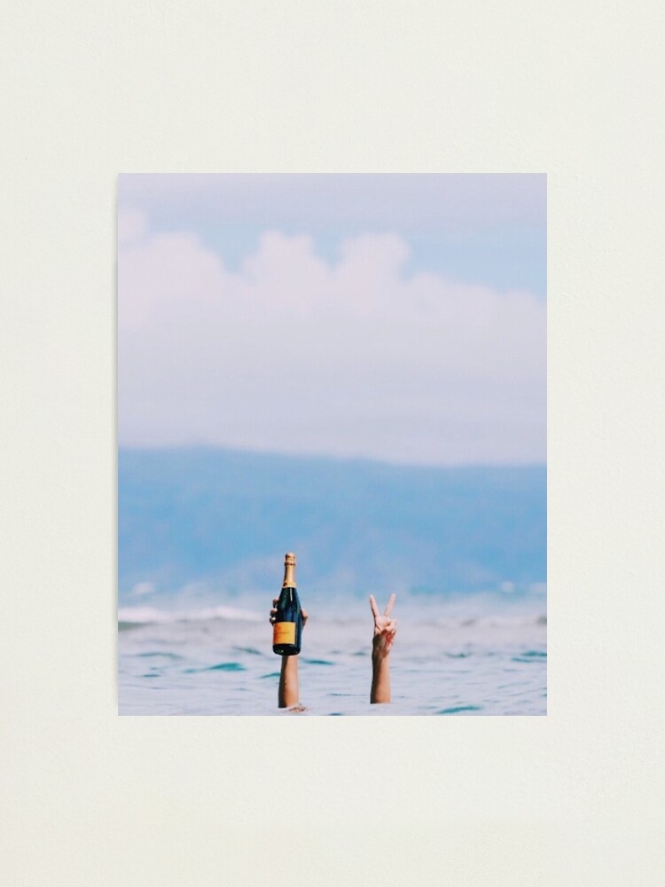 Alternate view of Champagne in the Ocean Photographic Print