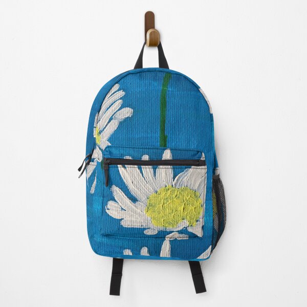 Item preview, White daisies on blue designed and sold by Ruth Breen Artwork .