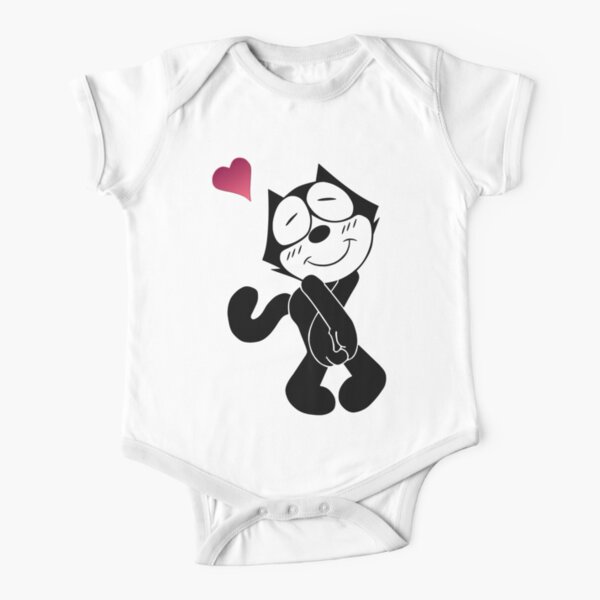 Felix the Cat Love Short Sleeve Baby One-Piece