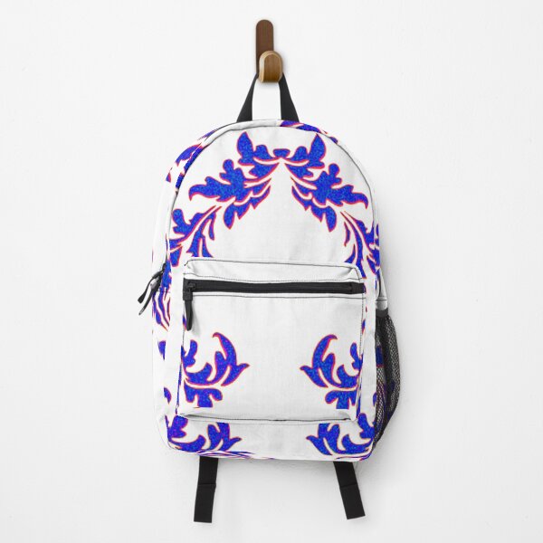 Item preview, blue color floral design pattern designed and sold by Ovrostore.