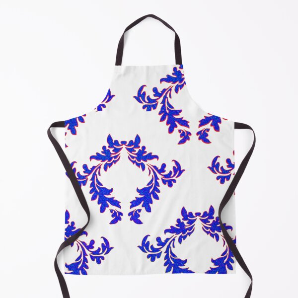 Item preview, blue color floral design pattern designed and sold by Ovrostore.