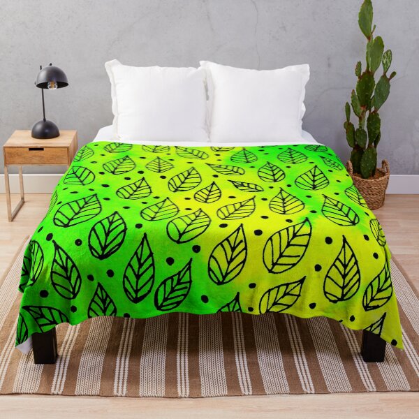 Item preview, Green Leaves Pattern designed and sold by MinArt Illustrations.