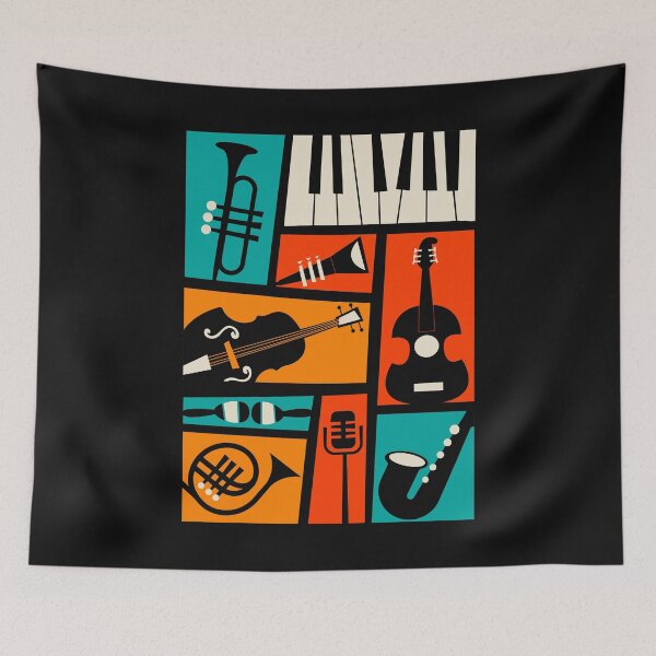 Item preview, Jazz Music Poster designed and sold by Yernarb.