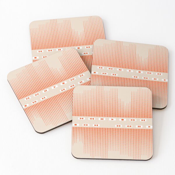 Item preview, Music Waves - Neutral Orange designed and sold by SilverPegasus.