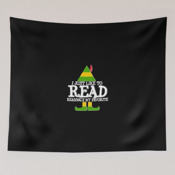 Item preview, Reading T Shirt I Just Like To Read Reading Elf Book Lover Christmas Holiday Read Book Gifts Tee designed and sold by stierleism.