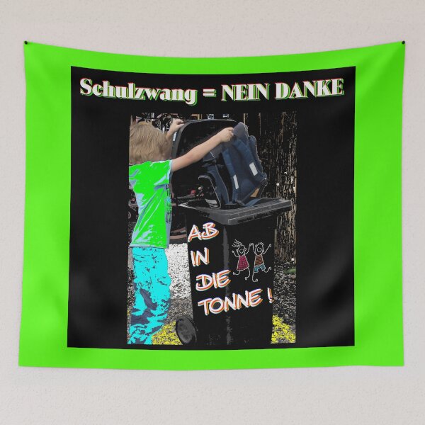 Artikelvorschau, Schulzwang = Lösungsvorschlag, AB in die Tonne! entworfen und verkauft von Freilernen.