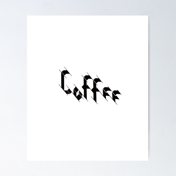 Item preview, Coffee stylized blackletter designed and sold by Zela.