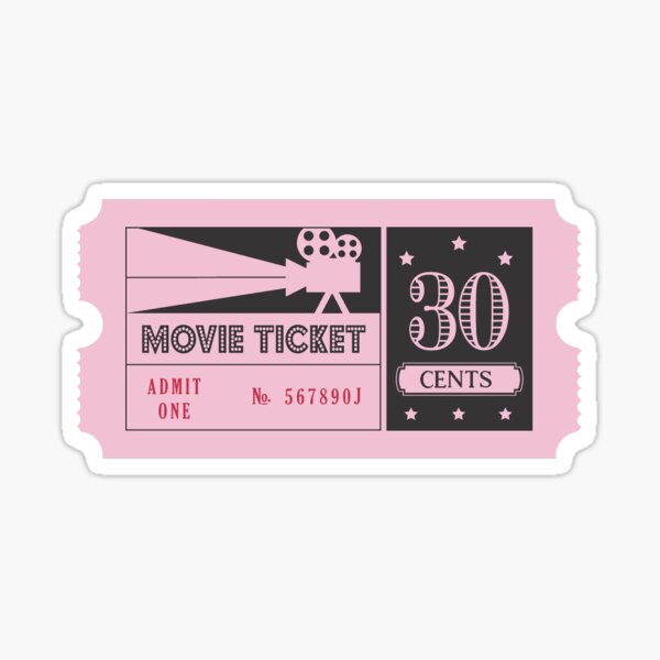 Item preview, movie ticket designed and sold by hansartandstuff.