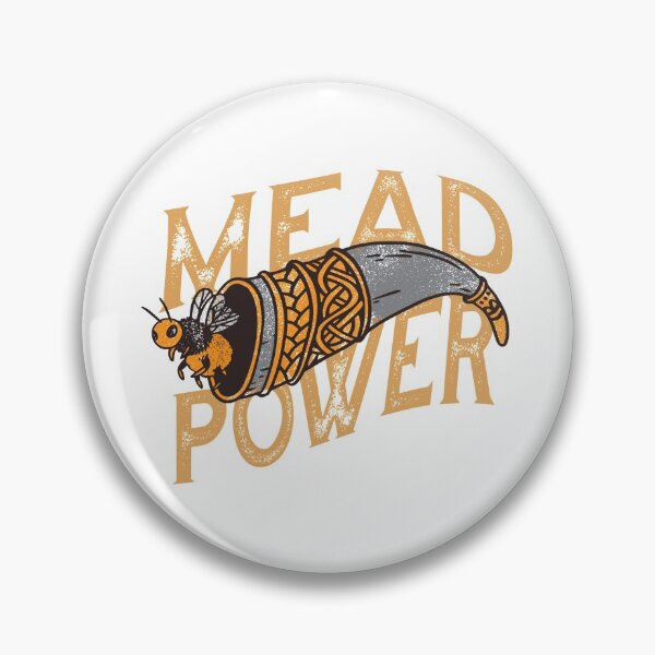Item preview, Mead Power Met honey wine drinking horn with bee designed and sold by Midgardr.