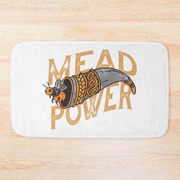 Item preview, Mead Power Met honey wine drinking horn with bee designed and sold by Midgardr.
