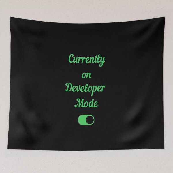 Item preview, Developer Mode On - Green designed and sold by Tshirtpedia.
