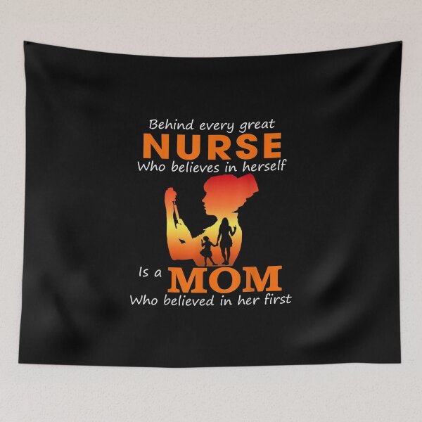 Item preview, Behind Every Great Nurse Who Believes In Herself Is A Mom designed and sold by Cletus Nerst.