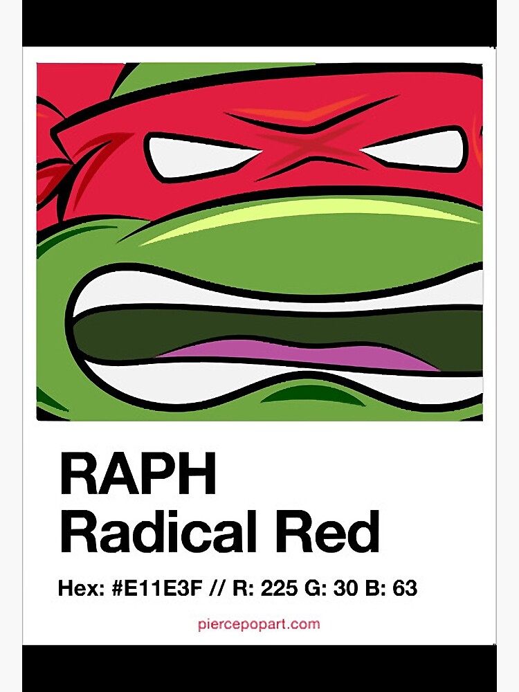PiercePopArt Raphael Red - TMNT Long Sleeve T-Shirt