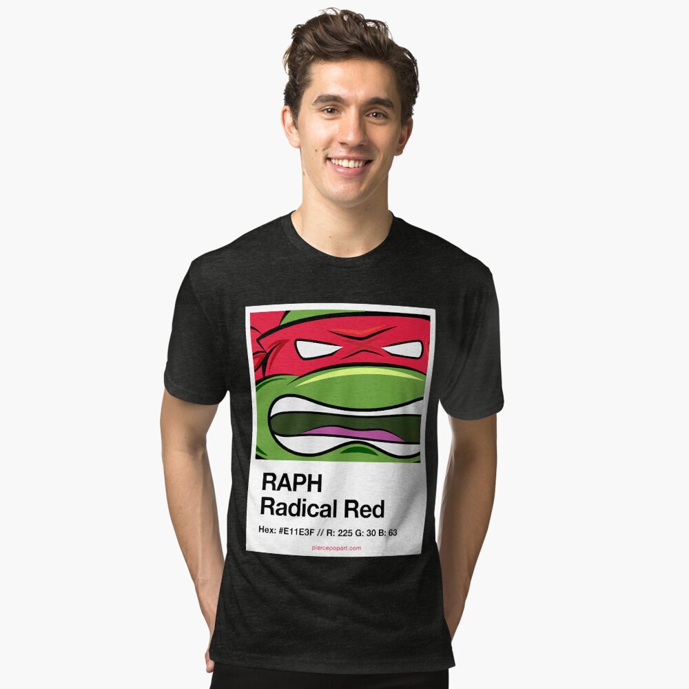 PiercePopArt Raphael Red - TMNT Long Sleeve T-Shirt