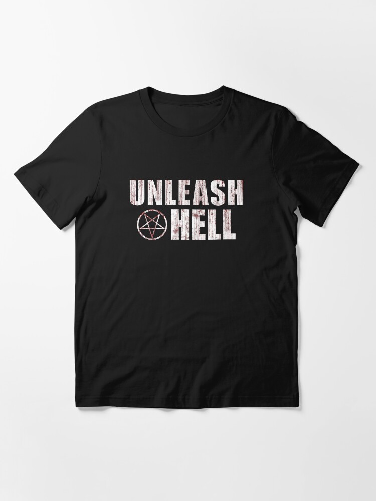 Alternate view of UNLEASH HELL Logo Essential T-Shirt