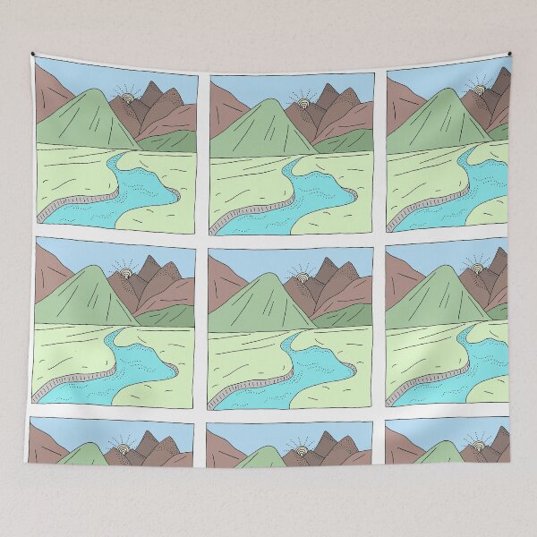 Item preview, River and Mountains designed and sold by ChloepArt.