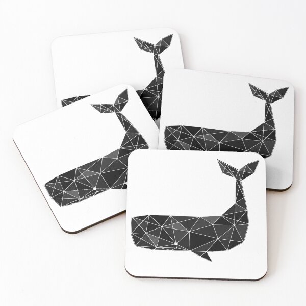Item preview, Geometric Black Whale  designed and sold by sanashibata.