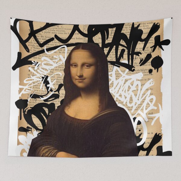 Item preview, Mona Lisa Graffiti designed and sold by BLANKZSHOP.