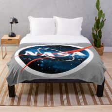 Spacey Nasa Logo Fleecedecke