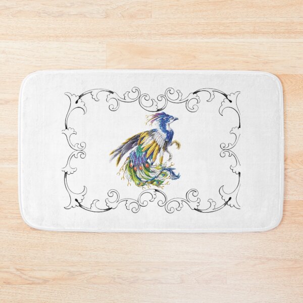Item preview, design of a lovely cute colourful peacock in rectangular borderline designed and sold by VIVEK KUMAR RAI.