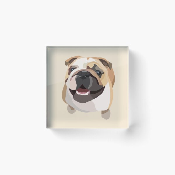 Item preview, British Bully Dog Portrait Digital Illustration designed and sold by sherylwylie.