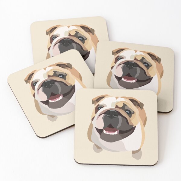 Item preview, British Bully Dog Portrait Digital Illustration designed and sold by sherylwylie.