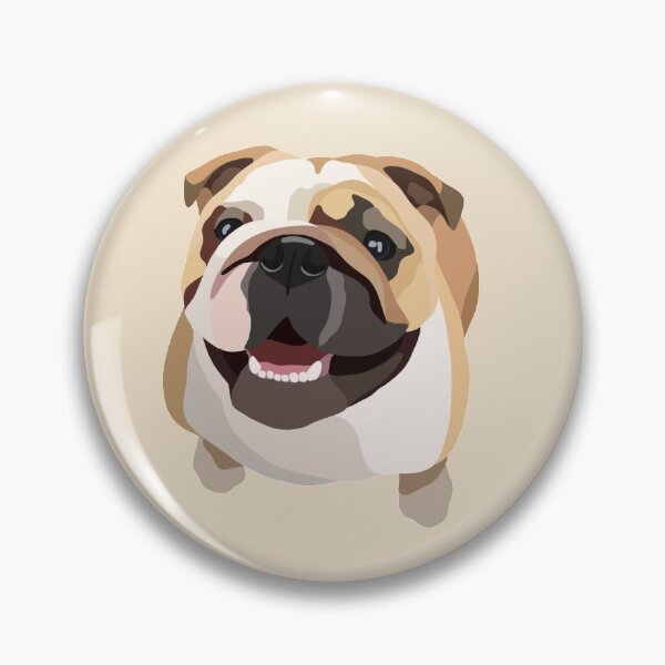 Item preview, British Bully Dog Portrait Digital Illustration designed and sold by sherylwylie.