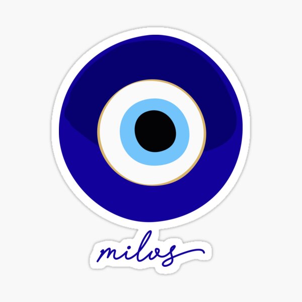Item preview, MILOS - GREECE, mati edition blue white. designed and sold by angelisart.