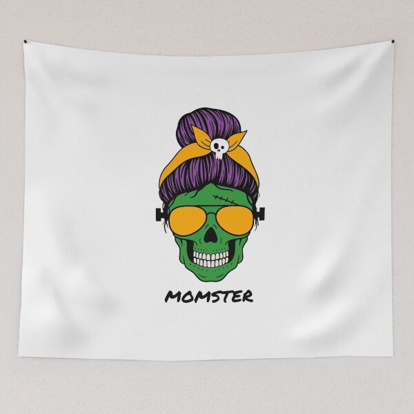 Item preview, Halloween Mom Skull, Momster, Mom Of Monsters, Halloween, Momlife Skull designed and sold by IrinaOstapenko.