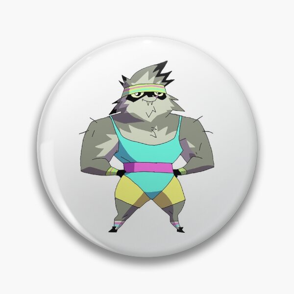 Item preview, Fitness Raccoon (Label) - Kipo And The Age Of Wonderbeasts  designed and sold by CecilleBlackman.