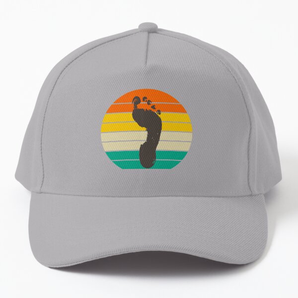 Retro barefoot runner Baseball Cap