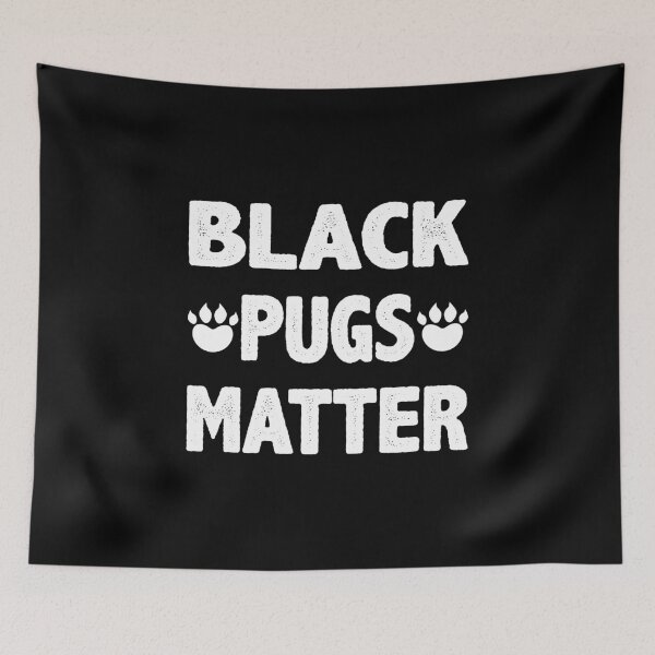 Item preview, Black pugs matter designed and sold by PODapparel.