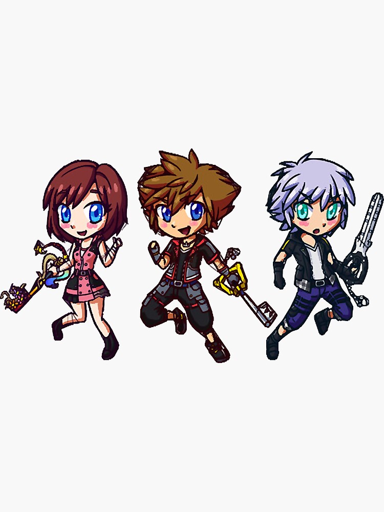 Imagen 3 de 3, Pegatina con la obra El Paopu Trio KHIII Chibis, diseñada y vendida por shaunturek36.
