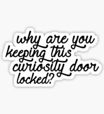 Curiosity Door Sticker