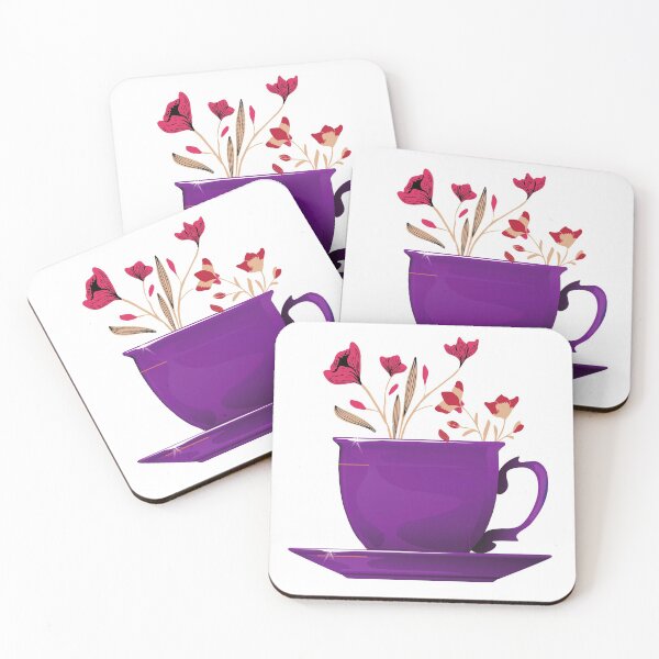 Artikelvorschau, Blumenteetasse entworfen und verkauft von spaceopy.