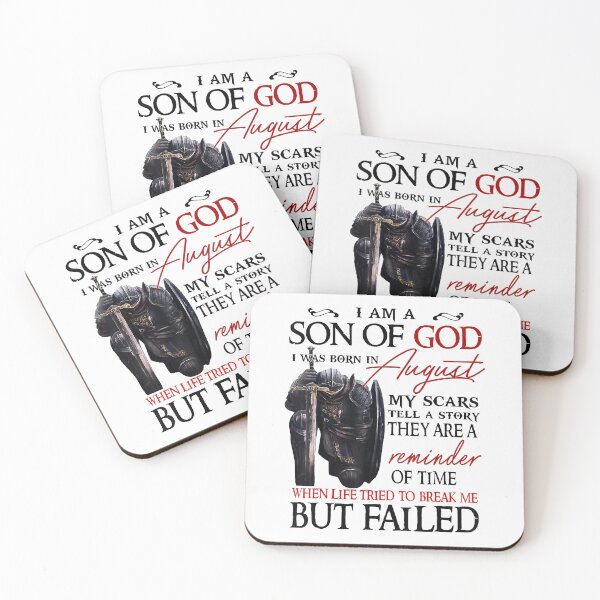 Item preview, I Am Son Of God I was Born In August My Scars to Tell A Story They Are A Reminder Of Time T-Shirt designed and sold by ThuyPhamStore.