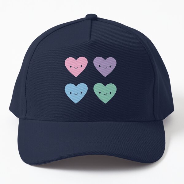 Kawaii Pastel Goth Candy Hearts Baseball Cap