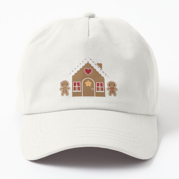 Kawaii Christmas Gingerbread House Dad Hat