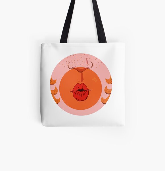 Orange Bubblegum Balloon All Over Print Tote Bag