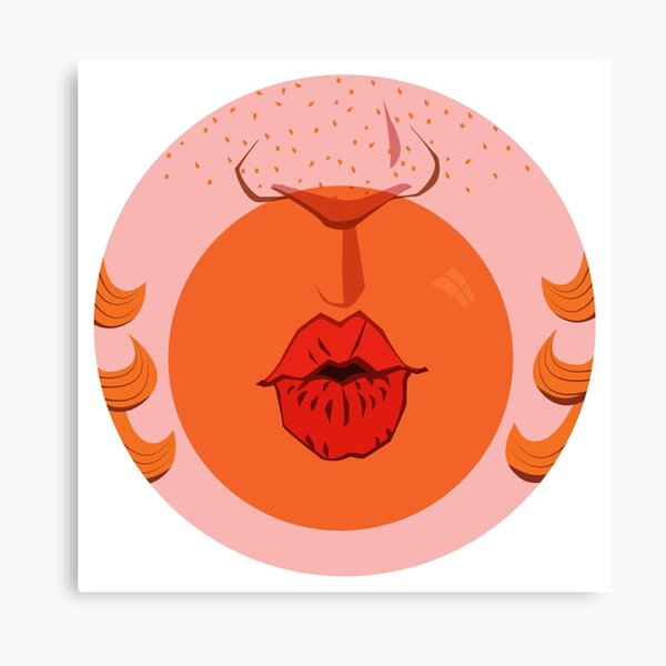 Orange Bubblegum Balloon Canvas Print