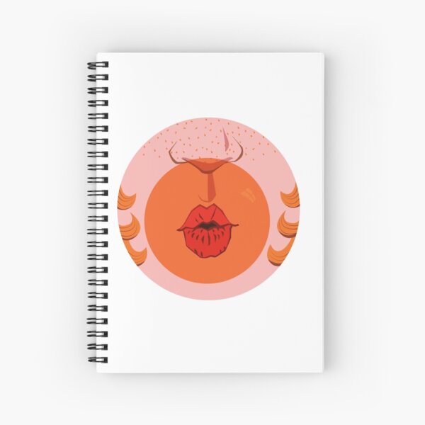Orange Bubblegum Balloon Spiral Notebook