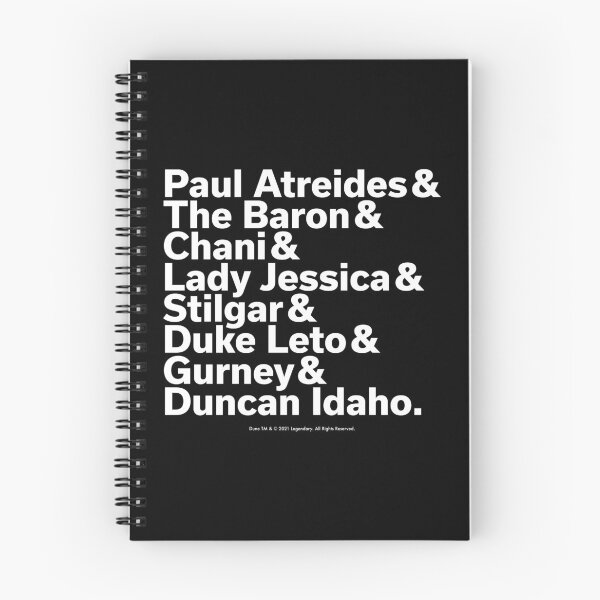 Item preview, Typography Dune movie characters designed and sold by Eenig.