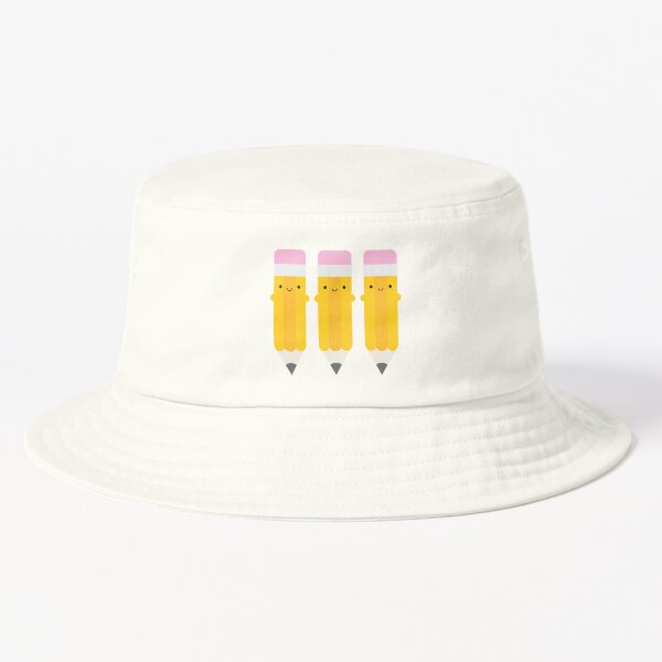 Happy Kawaii Pencils Bucket Hat