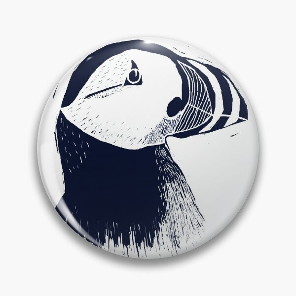 Item preview, Puffin Digital Linocut  designed and sold by fjaracreative.
