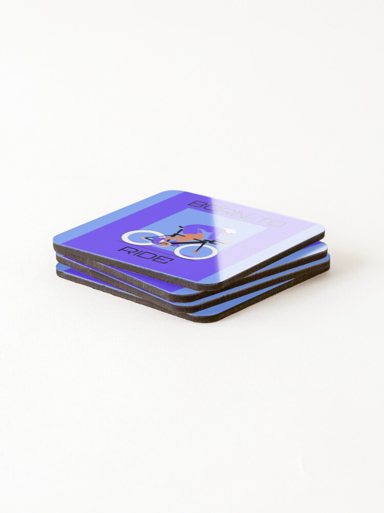 Thumbnail 4 of 5, Coasters (Set of 4), Born to Ride designed and sold by Rozlar.