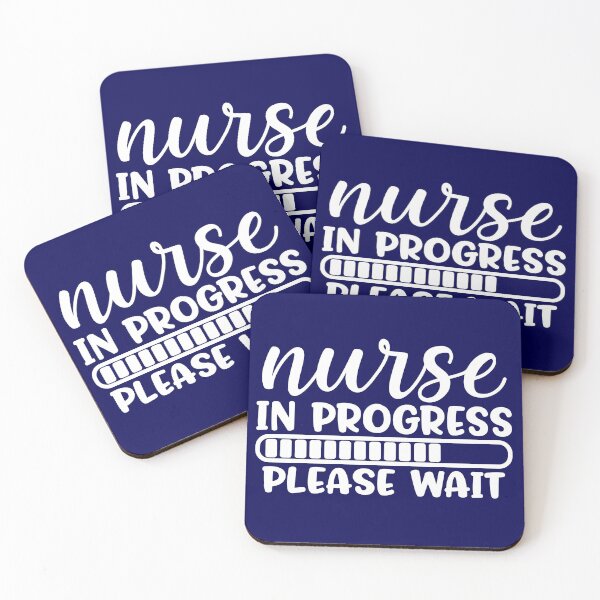Item preview, Nurse in progress - funny/inspirational nurse gift (white/grey) designed and sold by PickaSticka.