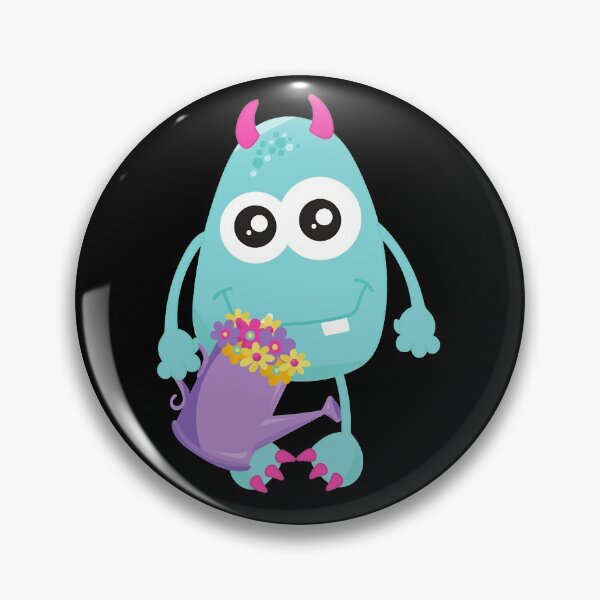 Item preview, Spring Monster, Blue Monster, Colorful Flowers  designed and sold by Hollobaugh1989.
